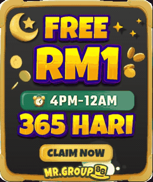 FREE RM1 · 4PM-12AM · 365 days - mrgroup88my.io