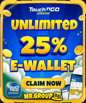 Touch'n Go e-wallet unlimited 25% - mrgroup88my.io