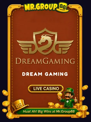 Dream Gaming game provider card at MrGroup88 - mrgroup88my.io