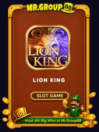 Lion King game provider card at MrGroup88 - mrgroup88my.io
