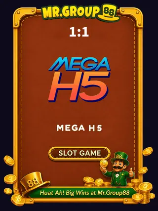 Mega H5 game provider card at MrGroup88 - mrgroup88my.io