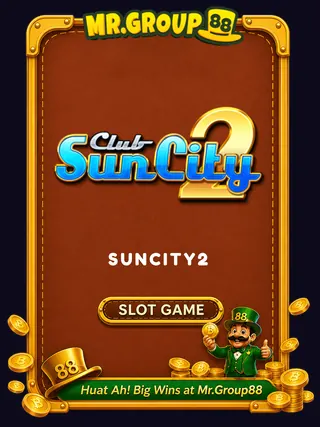 Suncity2 game provider card at MrGroup88 - mrgroup88my.io